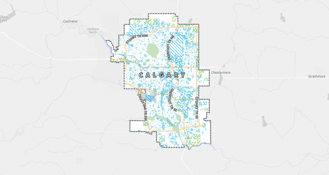 The City of Calgary’s water resources map