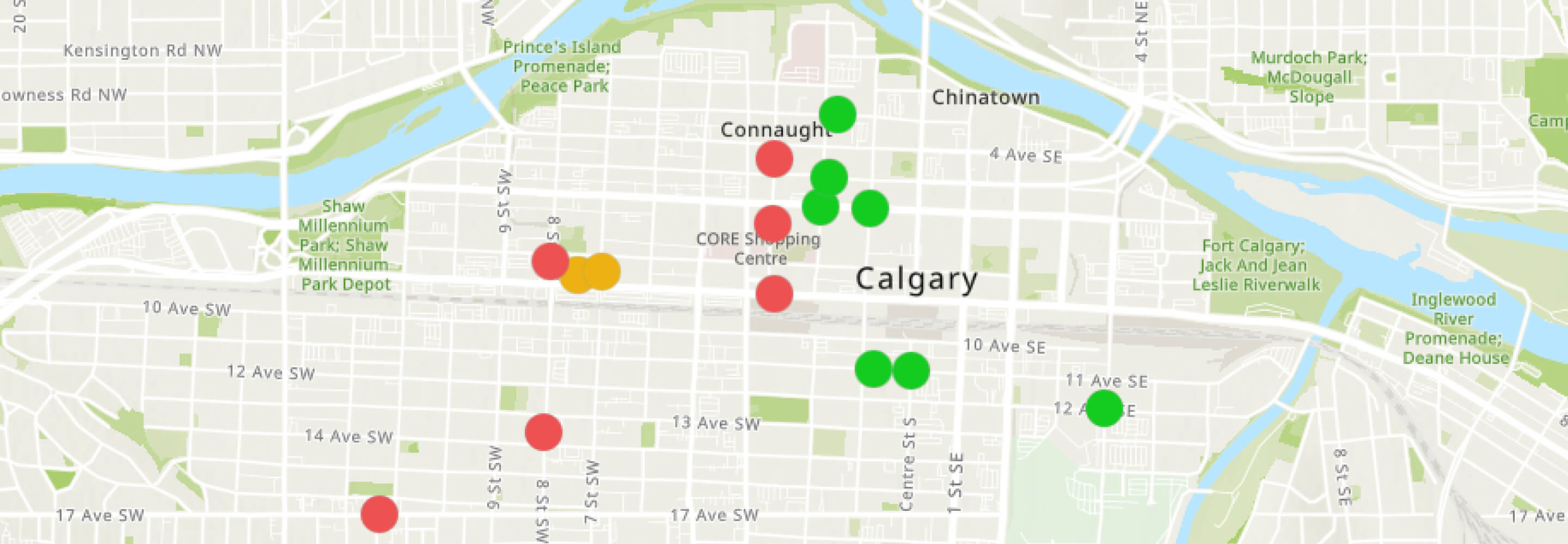 Downtown Calgary Projects Map   9c33b00d9fd74d11a0042e0ca54501f6